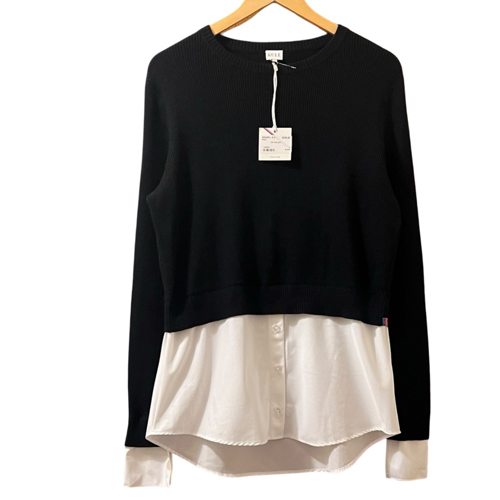 Kule Sweater Chelsea Cotton Cashmere Top Shirt Blouse Sz S‎